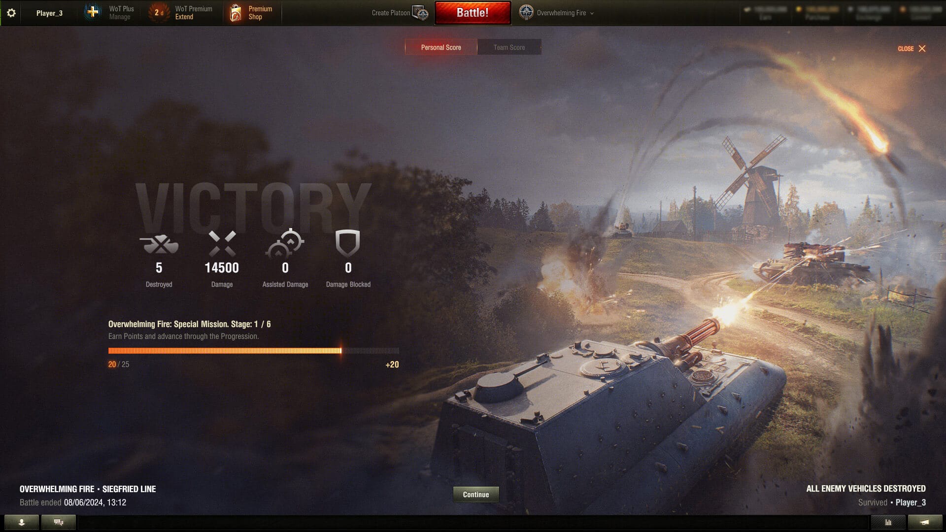 Overwhelming Fire is back in World of Tanks