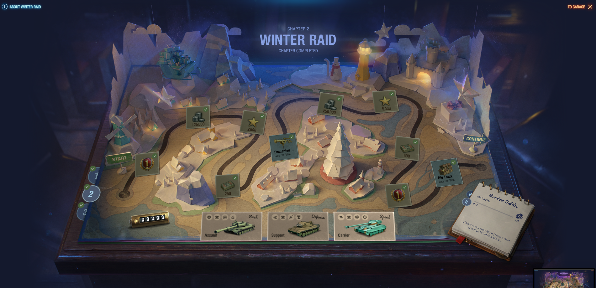 World of Tanks Winter Raid