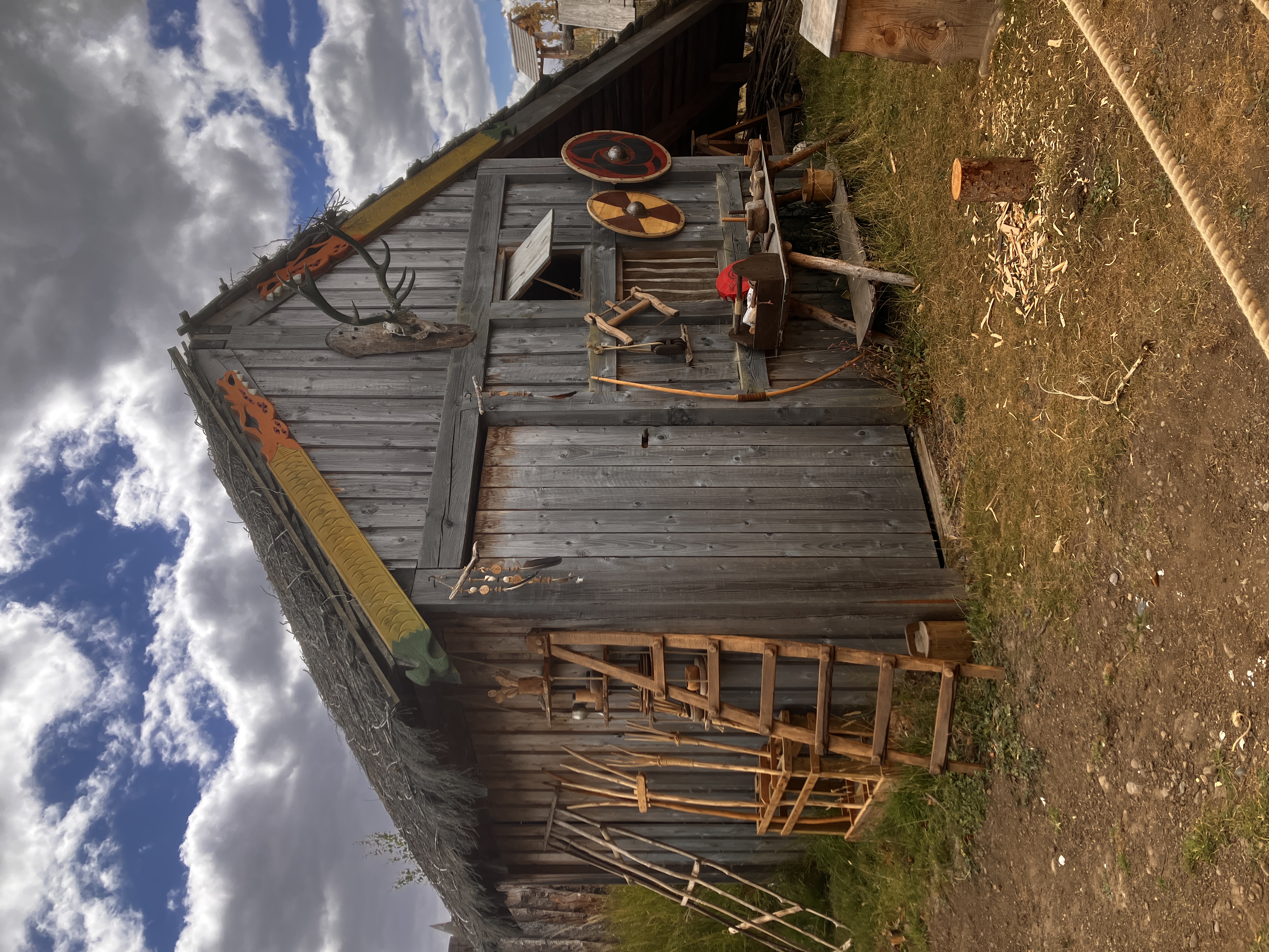 Viking settlement hut at Kynren